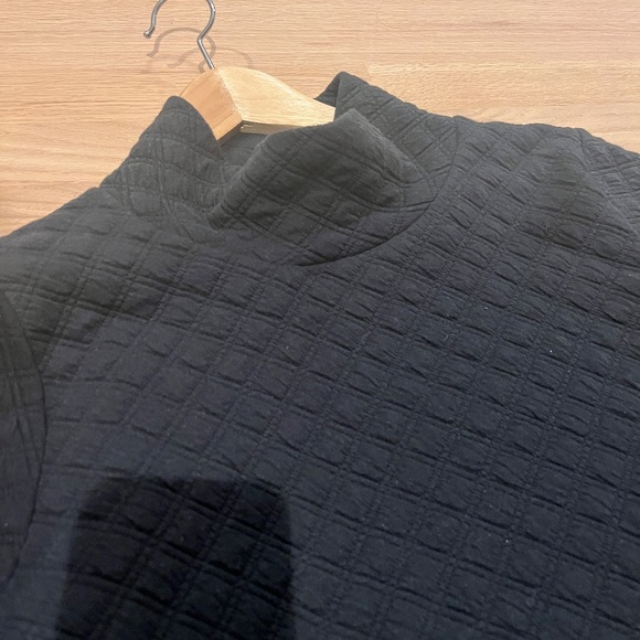 J.Crew quilted mock neck pullover sweatshirt - Picture 3 of 4
